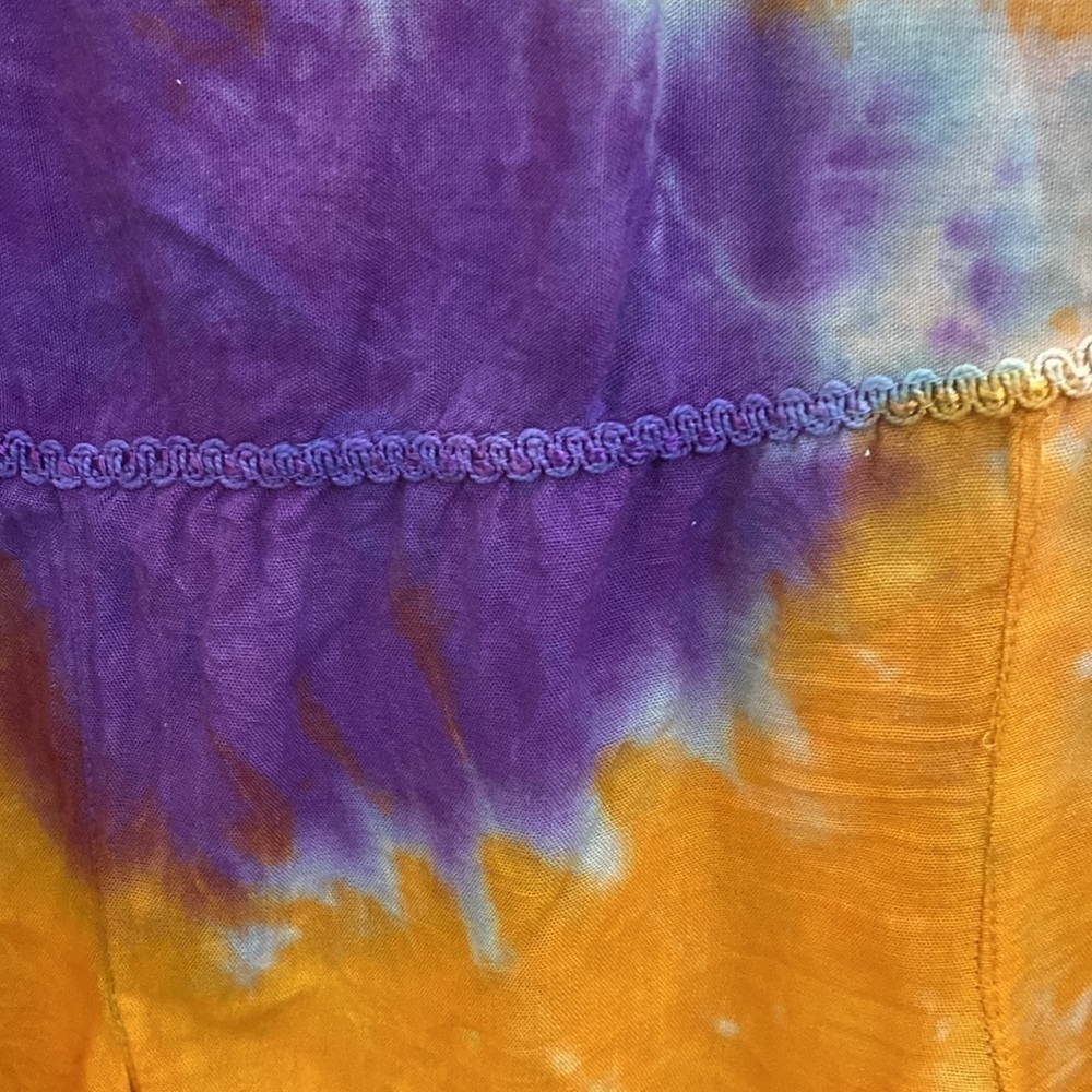 NWOT Henna orange, pink and purple high/low cover up/kimono One Size - Picture 7 of 11